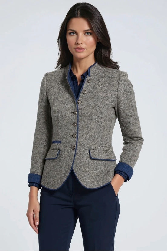 Isa™ | Elegant Cardigan with Col