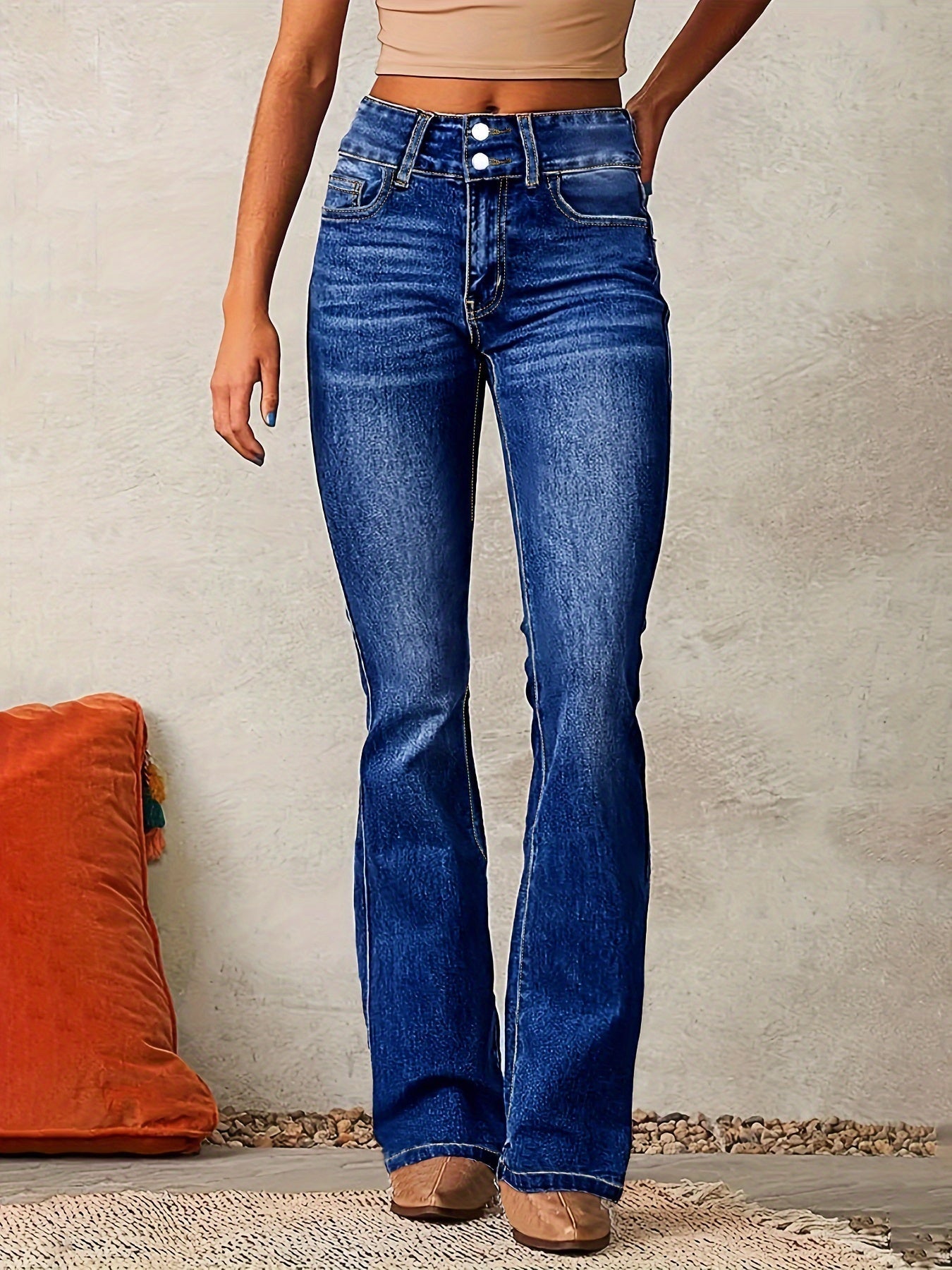 Megan™ | High Waist Flared Jeans