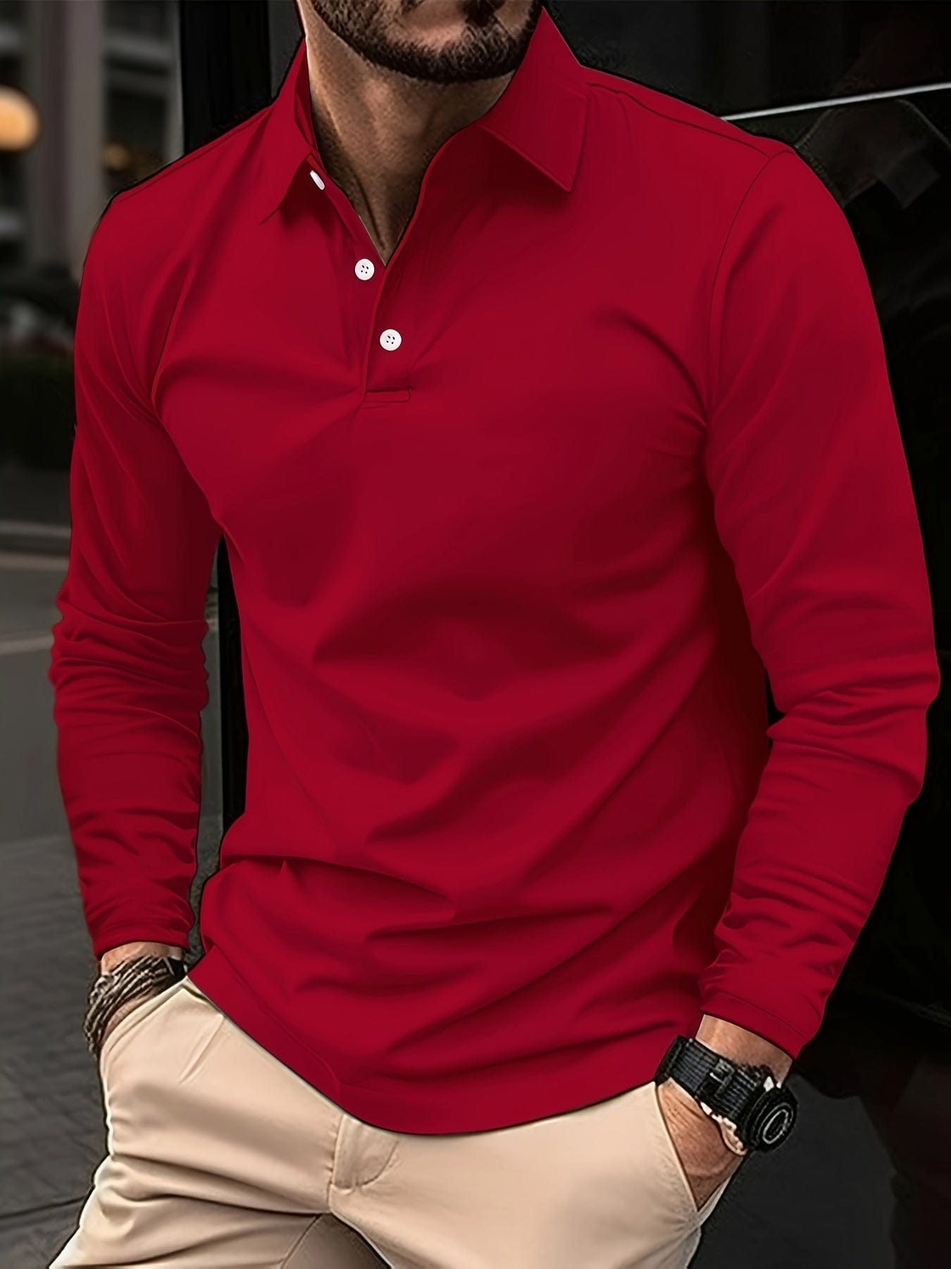 Sjoerd | Long Sleeve Polo Shirt