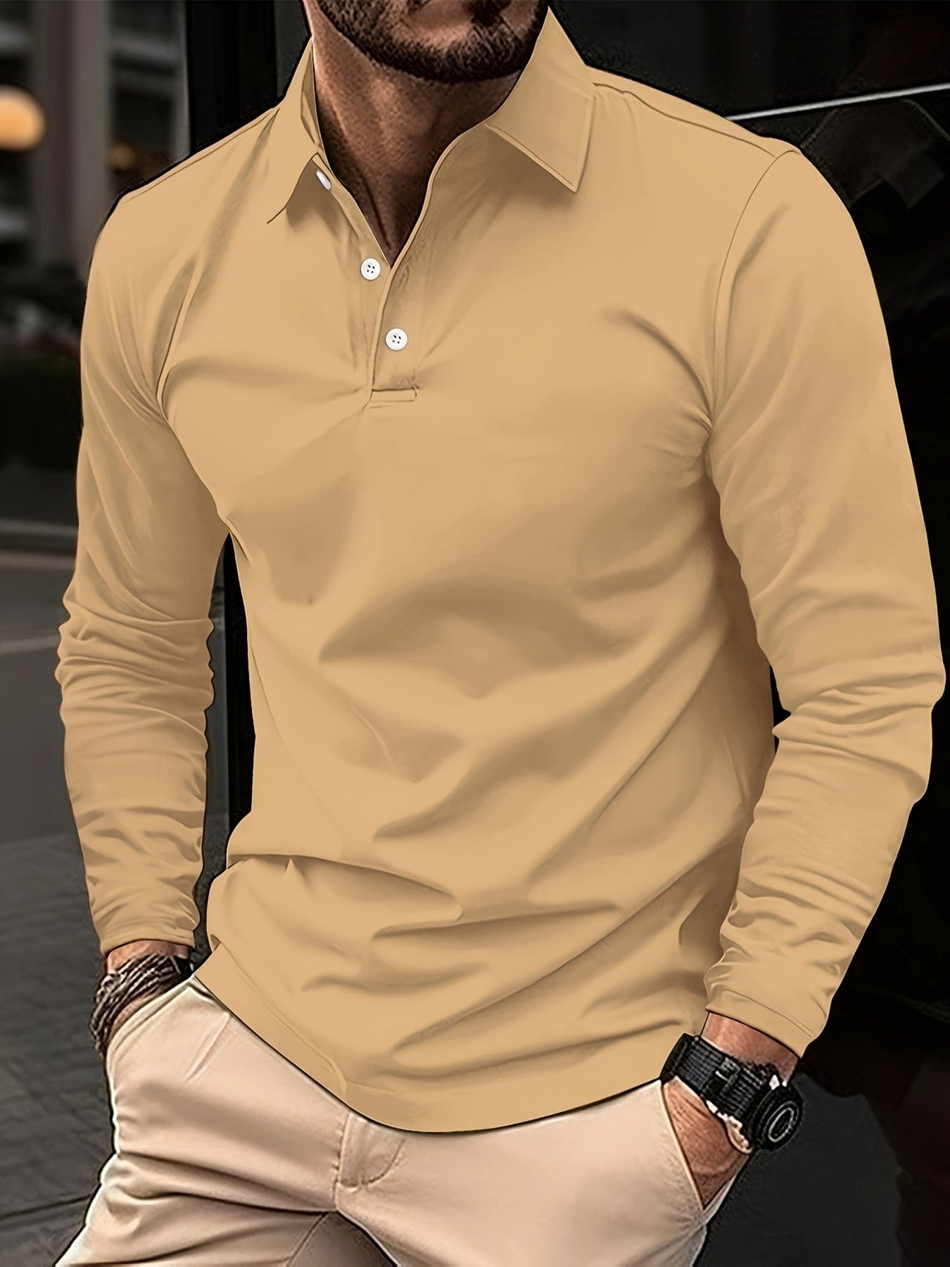 Sjoerd | Long Sleeve Polo Shirt