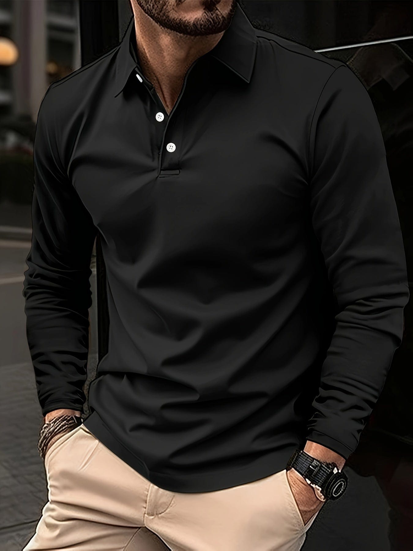 Sjoerd | Long Sleeve Polo Shirt