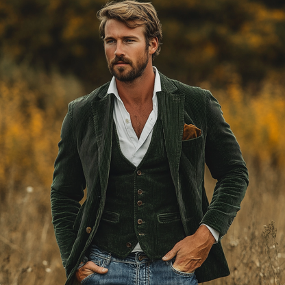 Floris™ | Classic Blazer and Vest Set